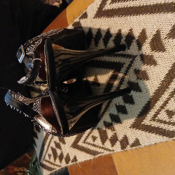 Black bling high heels - Picture 7 of 8